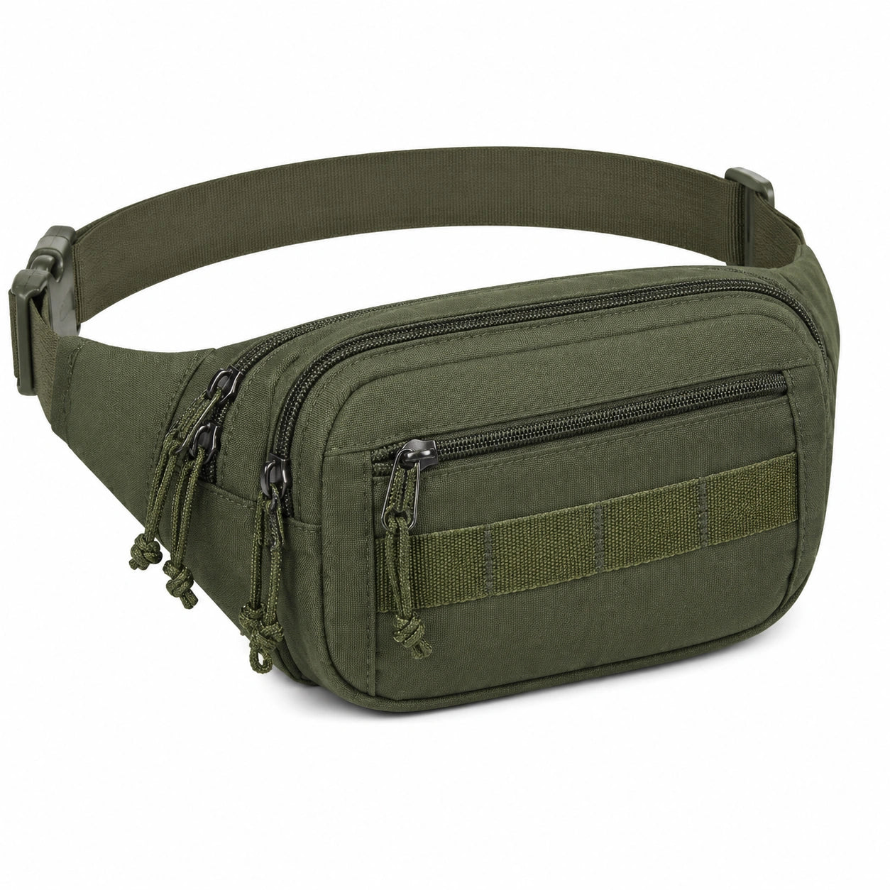 Hüfttasche 25 cm Textil Olivgrün mit Reißverschluss für Alltag und Outdoor