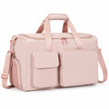 Sporttasche 45 cm Kunstleder Rosa mit Außentaschen und Schultergurt