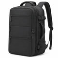 Rucksack 50 x 32 x 20 cm aus Textilgewebe Schwarz mit Reißverschluss und Tragegriffen